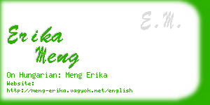 erika meng business card